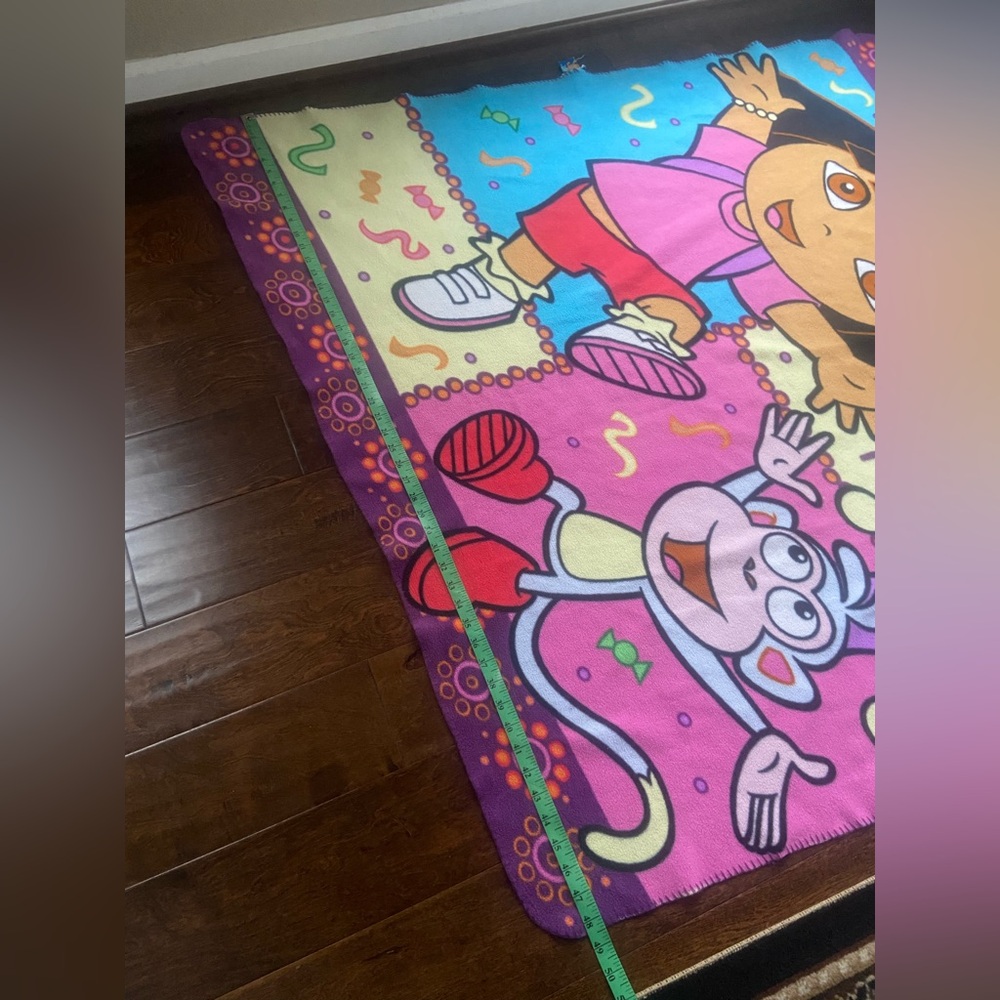 Vintage 2004 Dora the Explorer “Una Fiesta” “ A Party” blanket - Picture 2 of 7